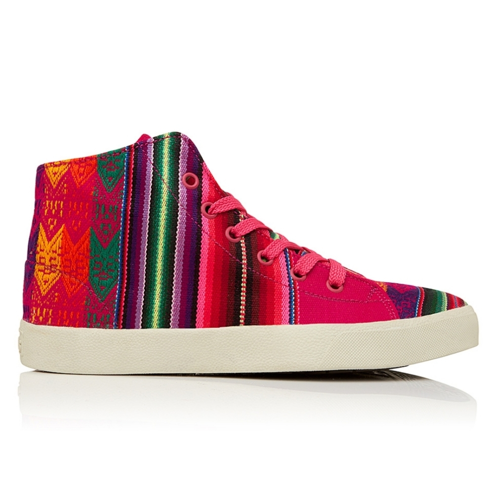 Inkkas Pink Multi-Color High-Top Sneakers - Picture 2 of 14